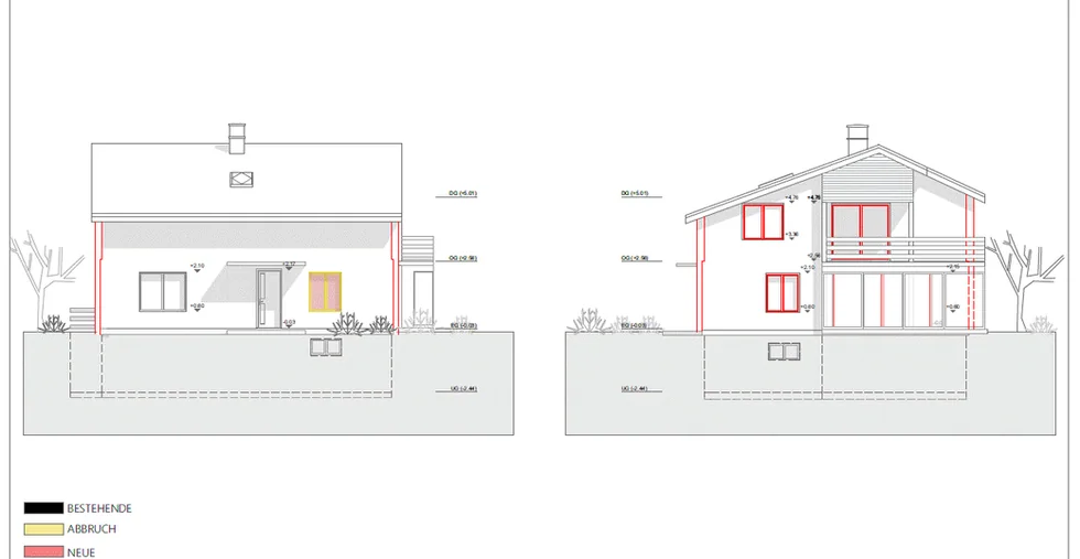 Umbauplanung eines freistehenden Hauses in Erlinsbach – 89m2 Group Projektbild 1